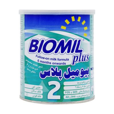 شیر خشک بیومیل پلاس ۲ فاسکا | ۴۰۰ گرم | مخصوص نوزادان ۶ تا ۱۲ ماه