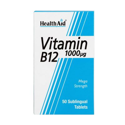 قرص ویتامین B12 1000 میکروگرم هلث اید | ۵۰ عدد | پیشگیری از کم خونی