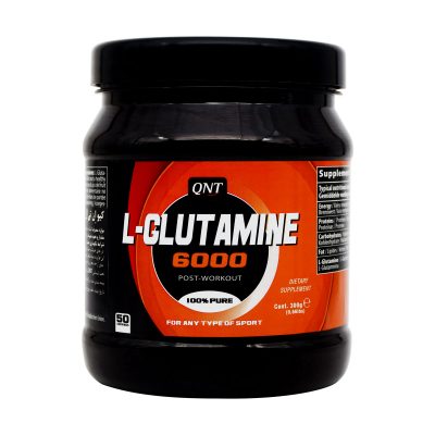 پودر ال گلوتامین ۶۰۰۰ کیو ان تی | ۳۰۰ گرم |مکمل عضله سازی
