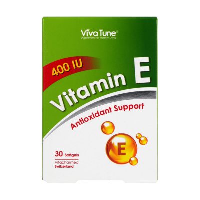 سافت ژل ویتامین E 400 ویوا تون | ۳۰ عدد |آنتی اکسیدان و تقویت سیستم ایمنی