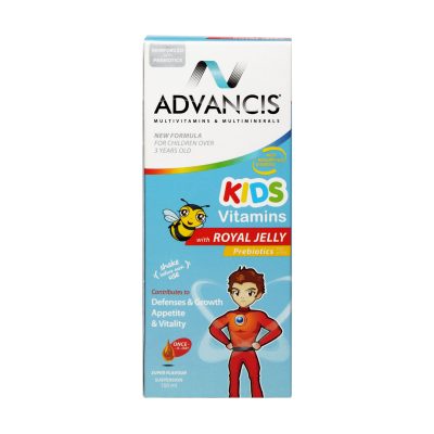 شربت کیدز ویتامینز همراه با رویال ژلی ادونسیس | ۱۵۰ میلی لیتر |مکمل تقویتی کودکان