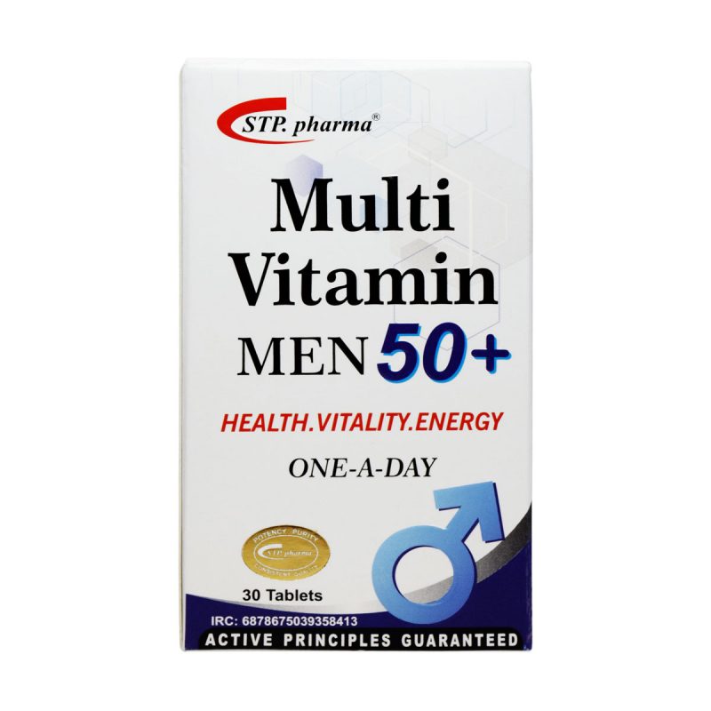 قرص مولتی ویتامین مردان بالای 50 سال اس تی پی فارما 30 عدد