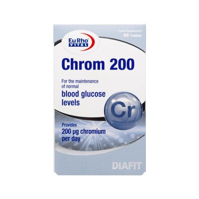 قرص کروم ۲۰۰ یورو ویتال | ۶۰ عدد | کمک به تنظیم سطح طبیعی قند خون