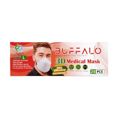 ماسک سه بعدی بوفالو | ۲۵ عدد |پیشگیری از انتقال ویروس کرونا
