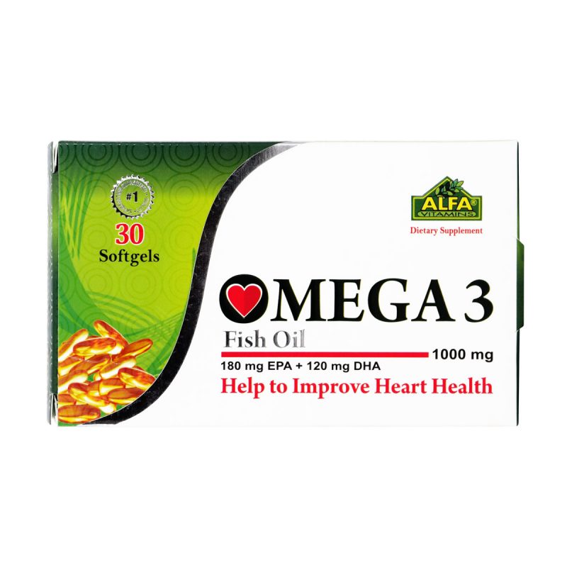 سافت ژل امگا 3 آلفا ویتامینز 30 عدد پیشگیری از بیماری قلبی