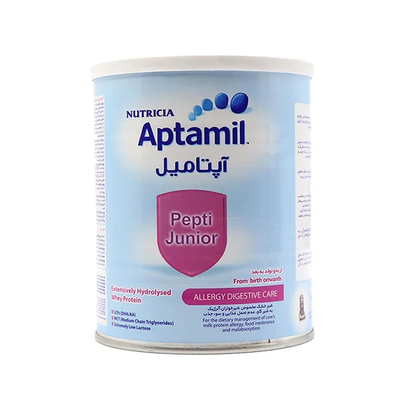 شیر خشک آپتامیل پپتی جونیور نوتریشیا |۴۰۰ گرم|ویژه شیرخواران آلرژیک به شیر گاو