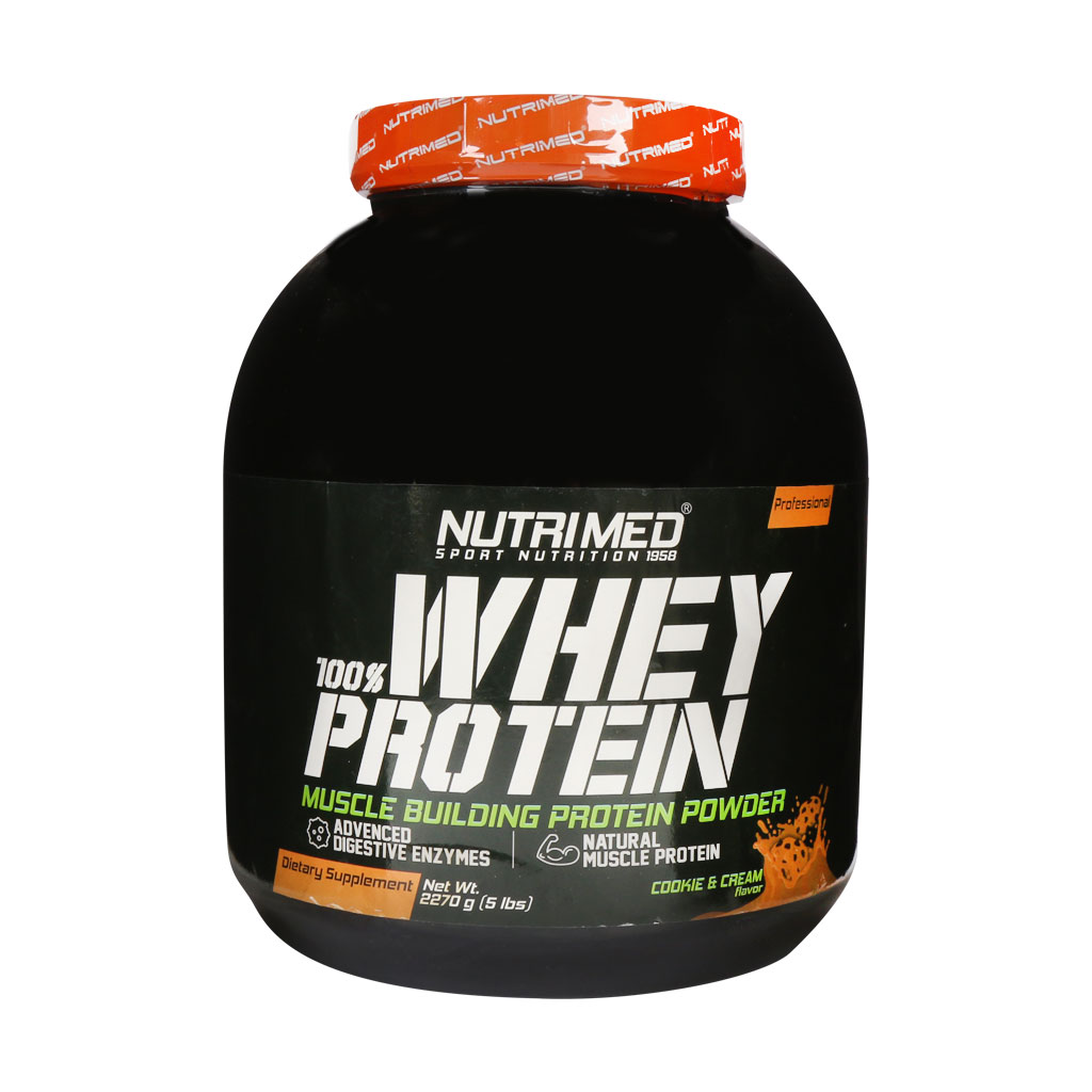 پودر پروتئین وی ۱۰۰% نوتریمد |۲۲۷۰ گرم| تقویت عضلات با طعم وانیل