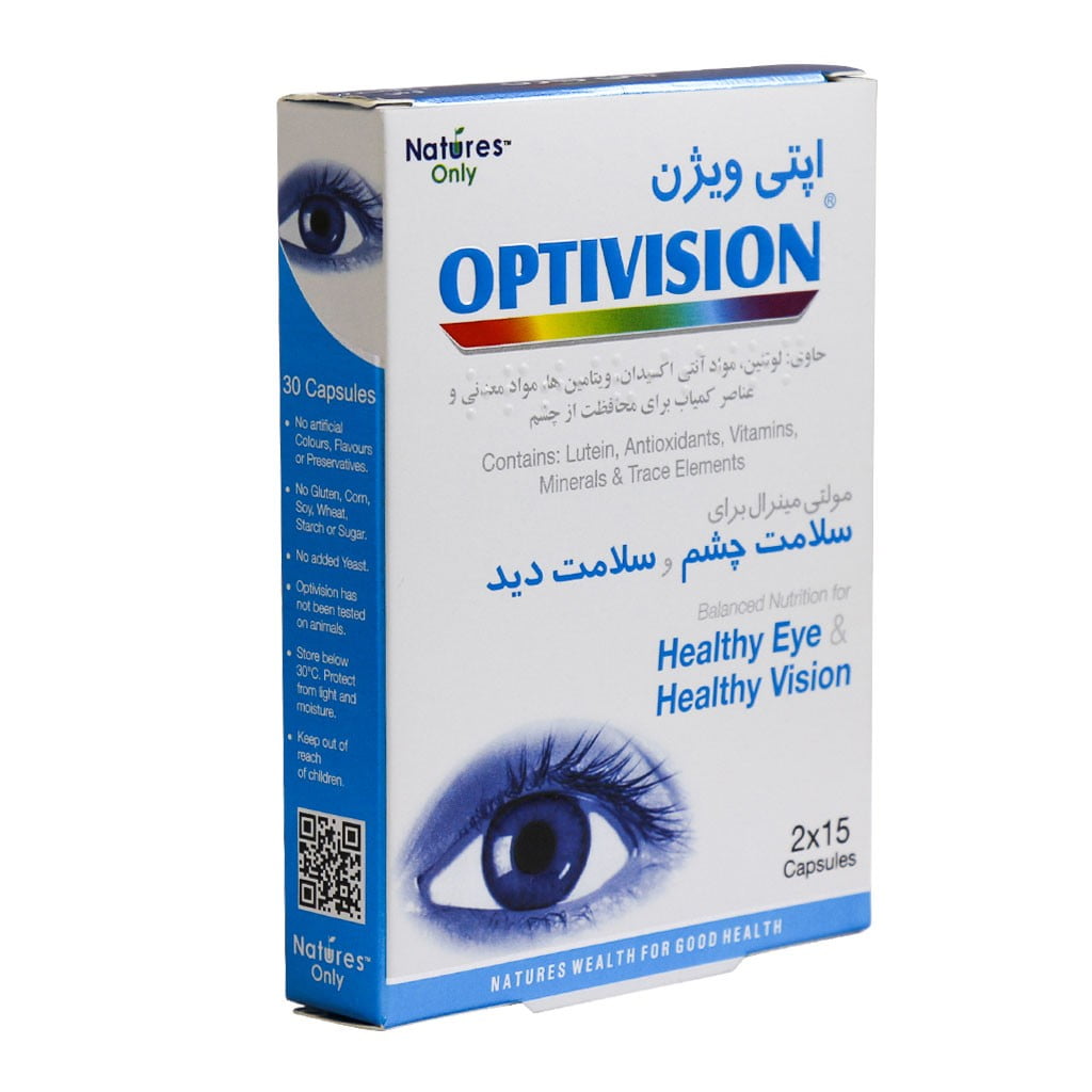 کپسول اپتی ویژن نیچرز اونلی |۳۰ عدد|حفظ بینایی و سلامت چشم ها