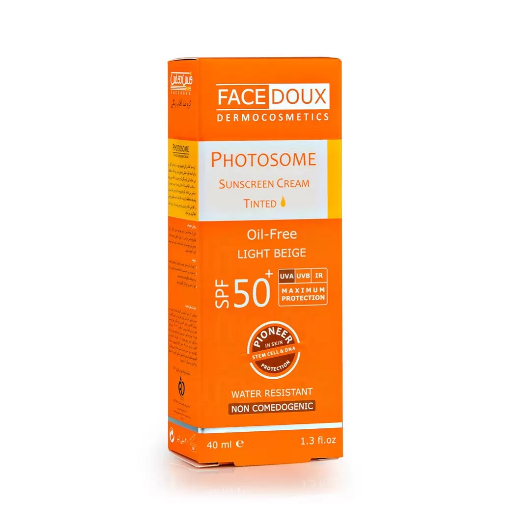 کرم ضد آفتاب فوتوزوم فیس دوکس ⁺SPF50 بژ متوسط |۴۰ میل| مناسب انواع پوست