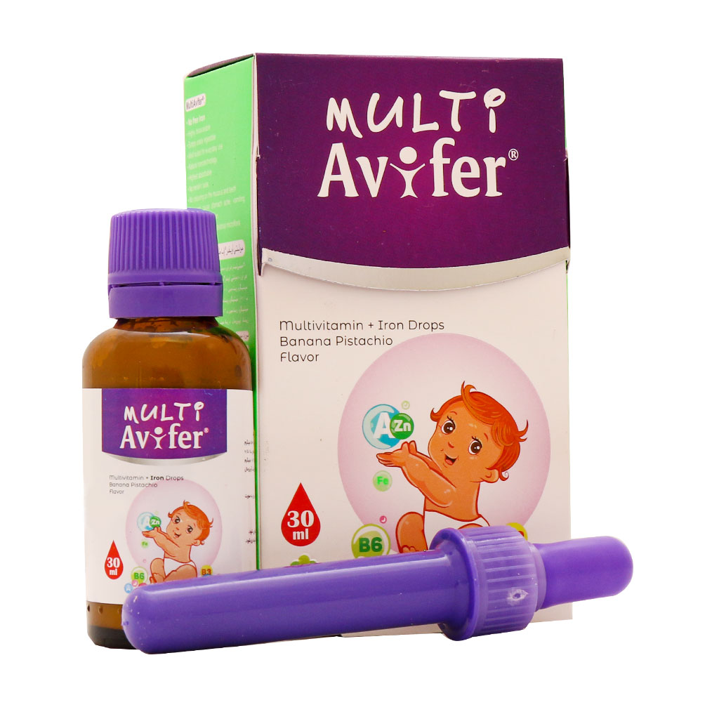 قطره مولتی آویفر آویوال |۳۰ میل| مولتی ویتامین کودکان