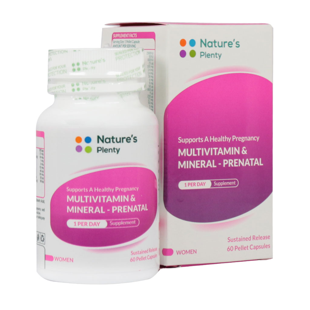 کپسول مولتی ویتامین مینرال پریناتال نیچرز پلنتی |۶۰ عدد| حفظ سلامت مادران باردار
