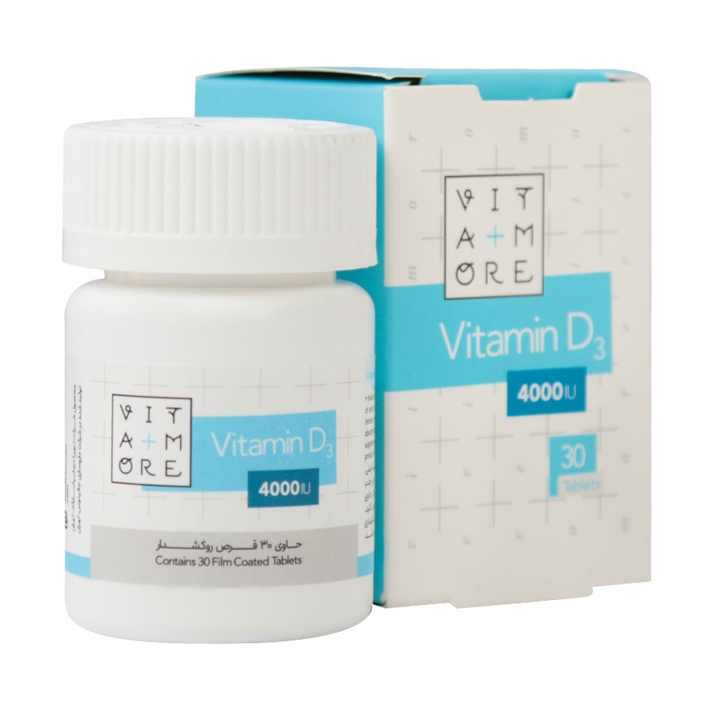 قرص ویتامین D3 4000 واحد ویتامور |۳۰ عدد|تقویت و سلامت قلب